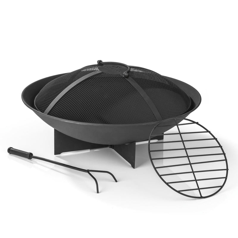 Outdoor Fire basket round lattice hood