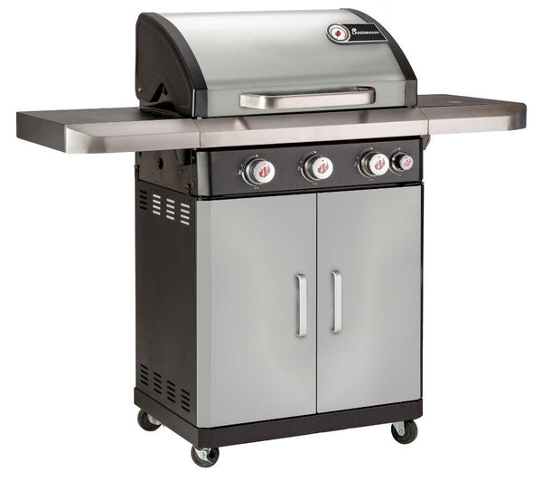 Rexon MCS Cook 3.1 - 3 Burner Gas BBQ - Stainless Steel