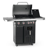 FRYTON 4.1 Burner Gas BBQ with integrated 3.5 L hot air fryer