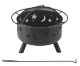 Stars and Moon Outdoor Firepit